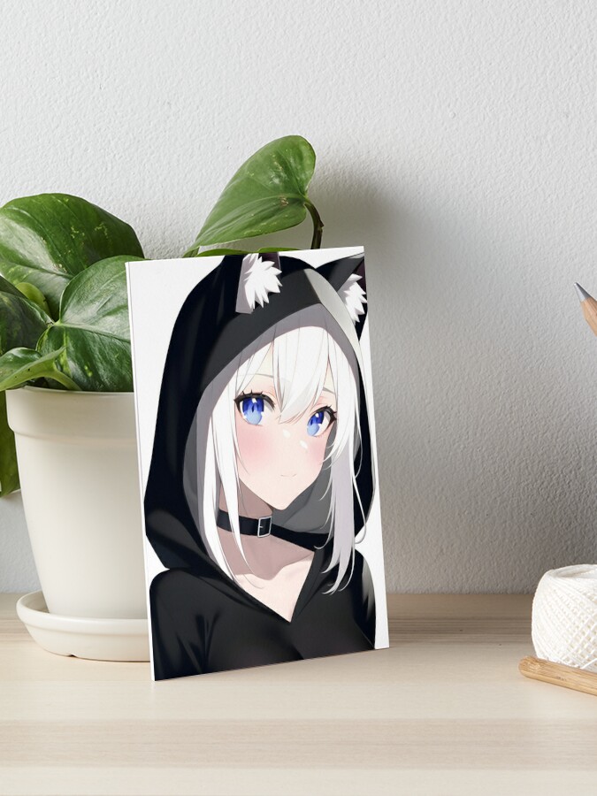 Anime Girl with White Hair | Sticker