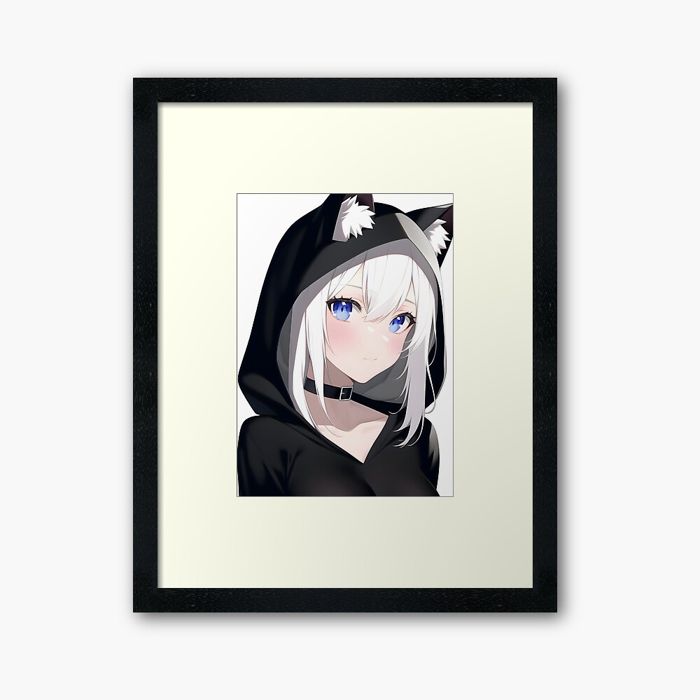 Kawaii Anime Neko Cat Girl With white hair iPad Case & Skin for Sale by  TenchiMasaki