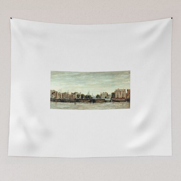 Item preview, WAPPING DOCK ENTRANCE AND PIER HEAD WAPPING LONDON designed and sold by Mackenzie Moulton International Artist .