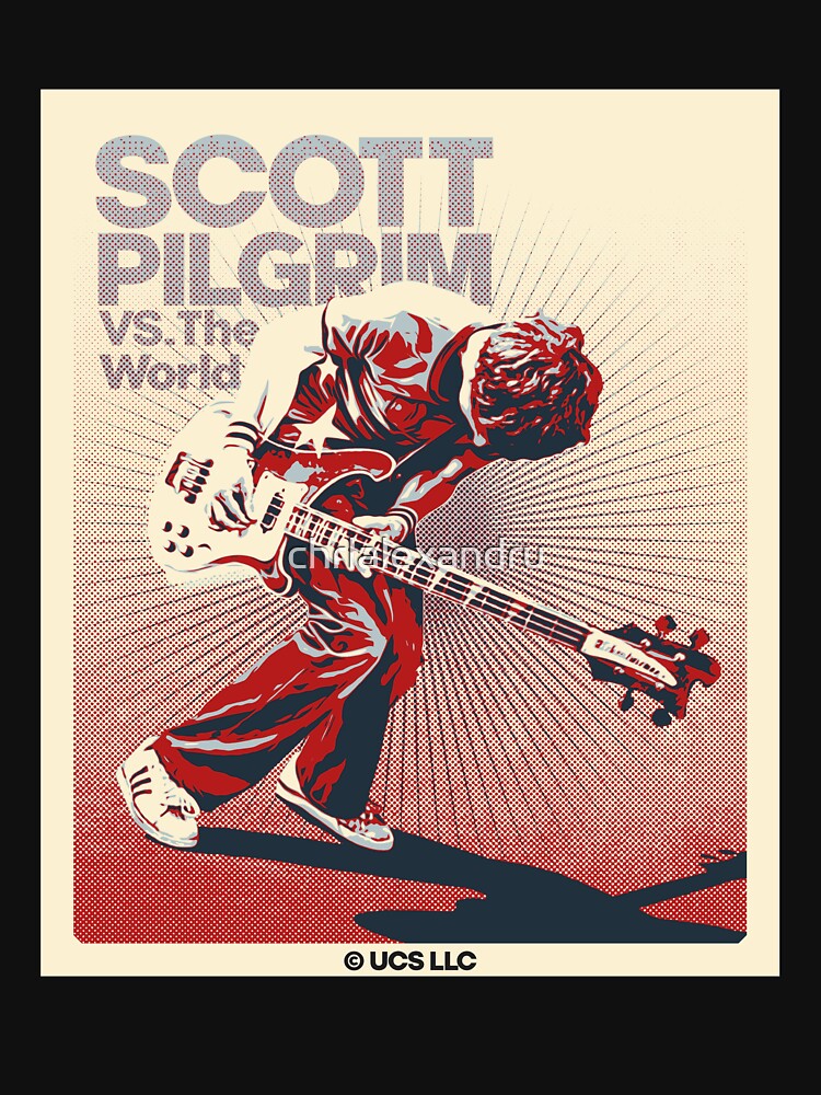 Thumbnail 7 of 7, Classic T-Shirt, Scott Pilgrim movie vintage poster designed and sold by chrlalexandru.