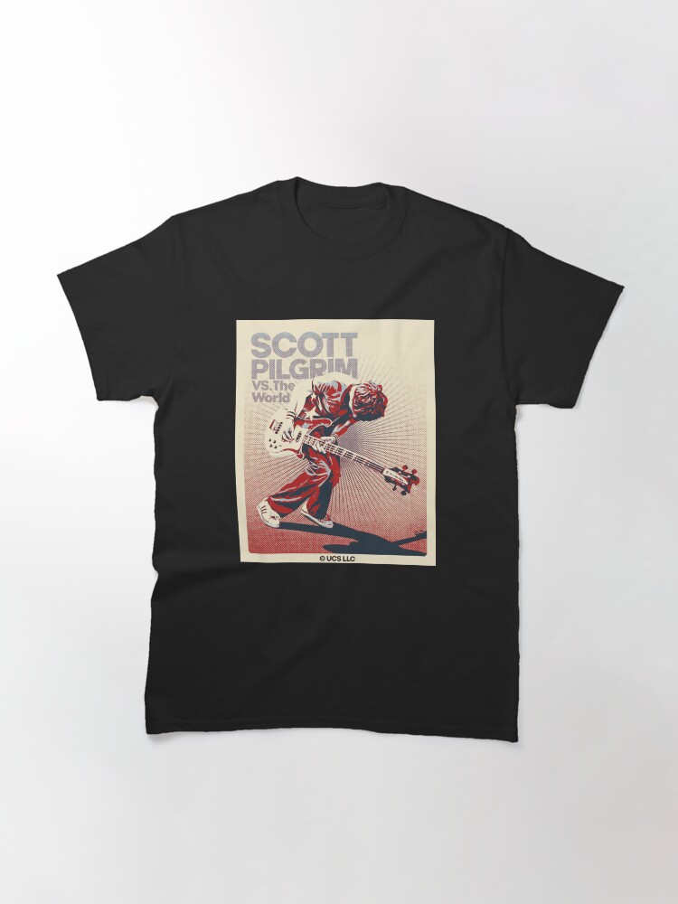 Thumbnail 3 of 7, Classic T-Shirt, Scott Pilgrim movie vintage poster designed and sold by chrlalexandru.