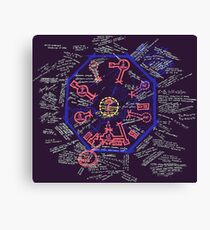 LOST Swan Station Blast Door Map Canvas Print