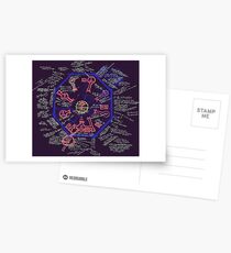 LOST Swan Station Blast Door Map Postcards