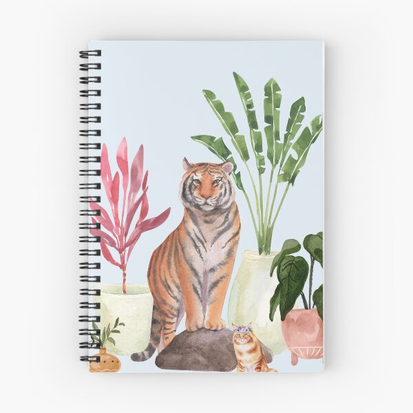 Item preview, Striped Cats In A Boho Jungle designed and sold by BohemiWANDERS.