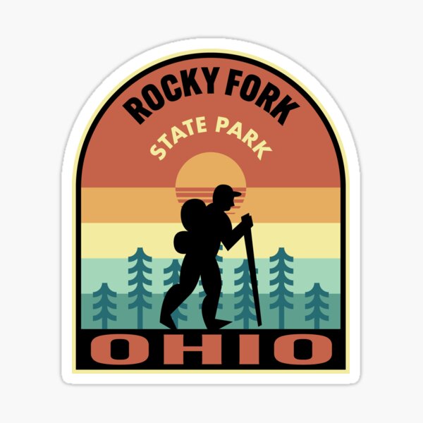Item preview, Rocky Fork State Park Ohio Retro Hiking designed and sold by HalpinDesign.