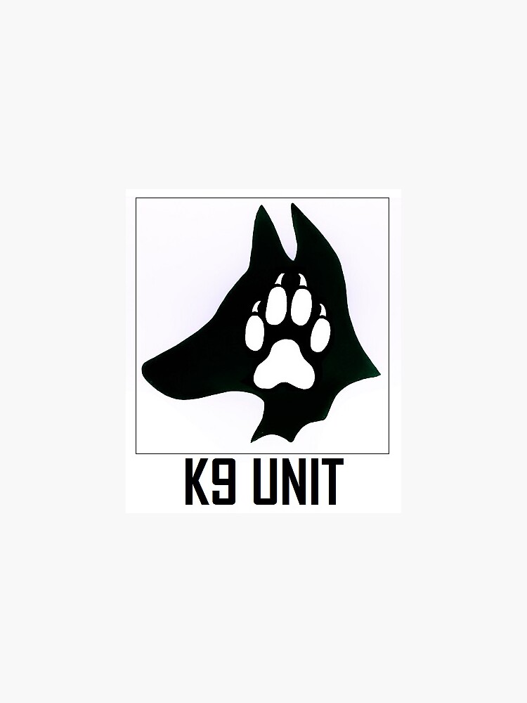 "K 9 UNIT " Sticker for Sale by Workingdogs Redbubble