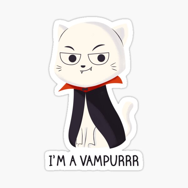 Vampurrr Cat Sticker