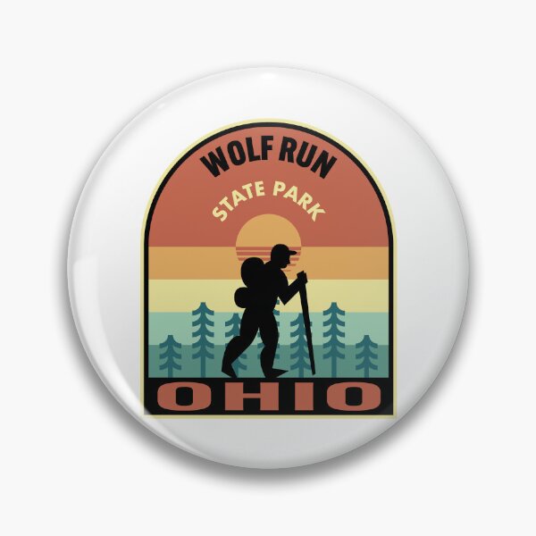 Item preview, Wolf Run State Park Ohio Retro Hiking designed and sold by HalpinDesign.