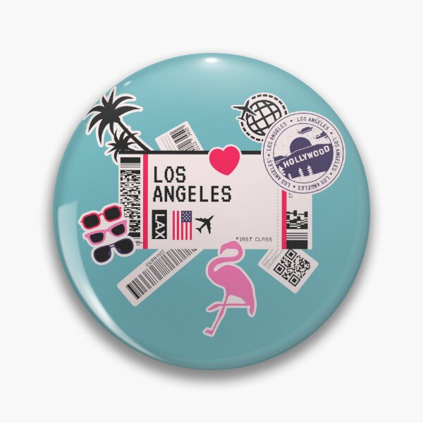 Aperçu de l'œuvre Los Angeles California Boarding Pass Airplane Plane Ticket créée et vendue par funnylifeusa.