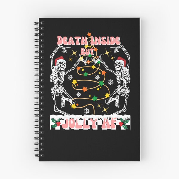 Item preview, Death inside but jolly af Merry Christmas Christmas vintage shirt Christmas gift  designed and sold by ArtfulGiftShop.