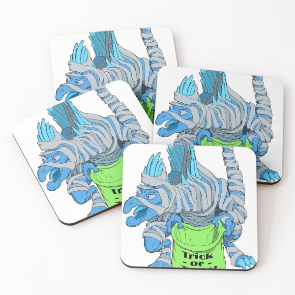 Item preview, Dinosaur Mummy - BLUE - spinosaurus dinosaur dressed in mummy costume halloween designed and sold by BrettsDrawings.