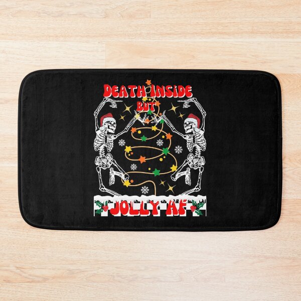 Item preview, Death inside but jolly af Merry Christmas Christmas vintage shirt Christmas gift  designed and sold by ArtfulGiftShop.