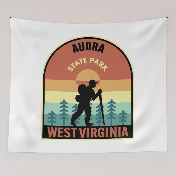 Item preview, Audra State Park West Virginia Retro Hiking designed and sold by HalpinDesign.