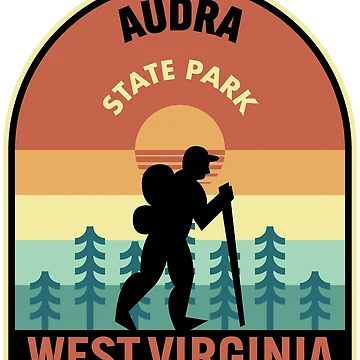 Vorschaubild zum Design Audra State Park West Virginia Retro Hiking von HalpinDesign