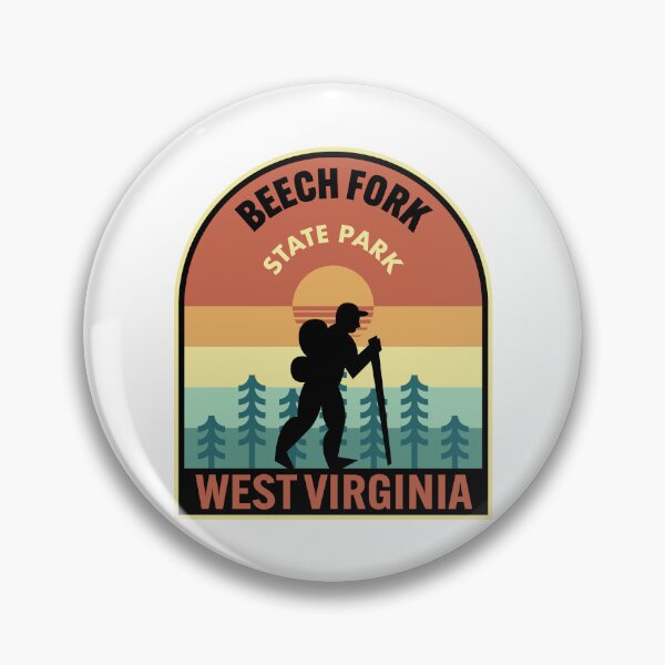 Artikelvorschau, Beech Fork State Park West Virginia Retro Hiking entworfen und verkauft von HalpinDesign.