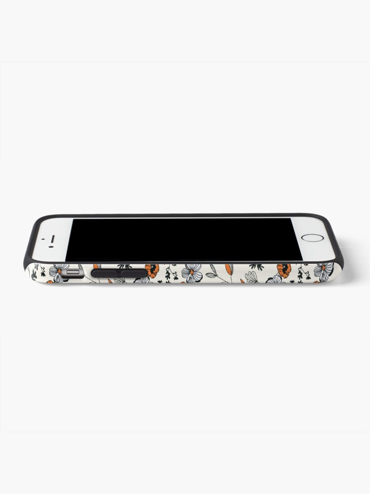 Alternate view of Orange Flower Pattern iPhone Case & Cover