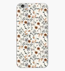 Orange Flower Pattern iPhone Case