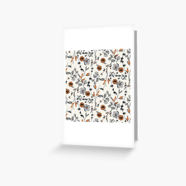 Item preview, Orange Flower Pattern designed and sold by chotnelle.