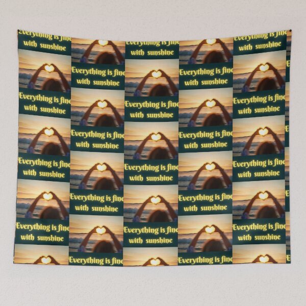 Item preview, Everything is fine with sunshine  Summer quotes and saying  Gifts for sunmer lovers   (1) designed and sold by NoahQuestDesign.
