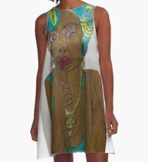 Afrikanerin Nr. 3 A-Linien Kleid