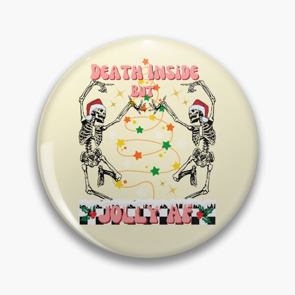 Item preview, Death inside but jolly af Merry Christmas Christmas vintage shirt Christmas gift  designed and sold by ArtfulGiftShop.