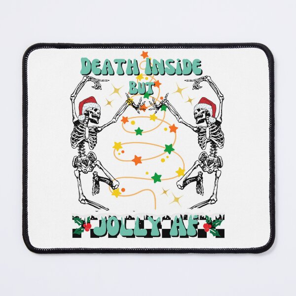 Item preview, Death inside but jolly af Merry Christmas Christmas vintage shirt Christmas gift designed and sold by ArtfulGiftShop.