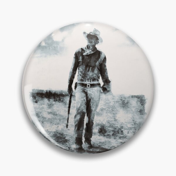 Item preview, John Wayne B&W Watercolor Painting designed and sold by Ryan  Rad.