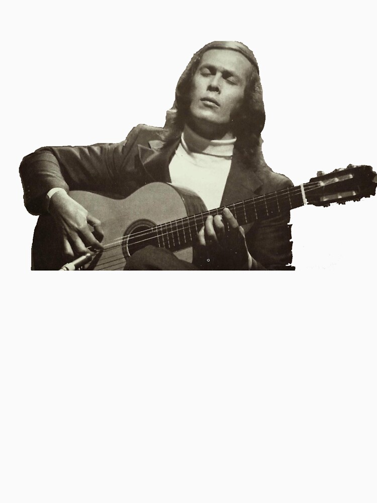 Thumbnail 7 of 7, Classic T-Shirt, Paco de Lucia "Impetu" playing guitar designed and sold by artgtr.