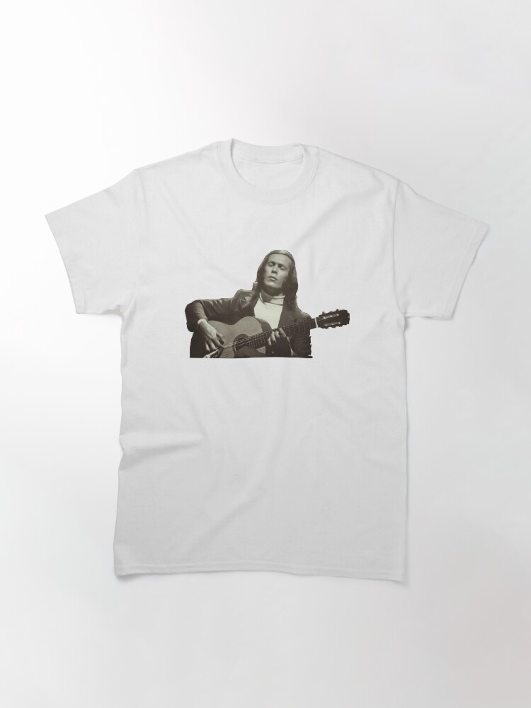 Thumbnail 3 of 7, Classic T-Shirt, Paco de Lucia "Impetu" playing guitar designed and sold by artgtr.