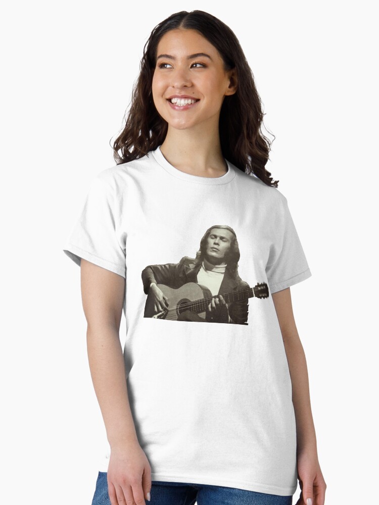 Thumbnail 1 of 7, Classic T-Shirt, Paco de Lucia "Impetu" playing guitar designed and sold by artgtr.