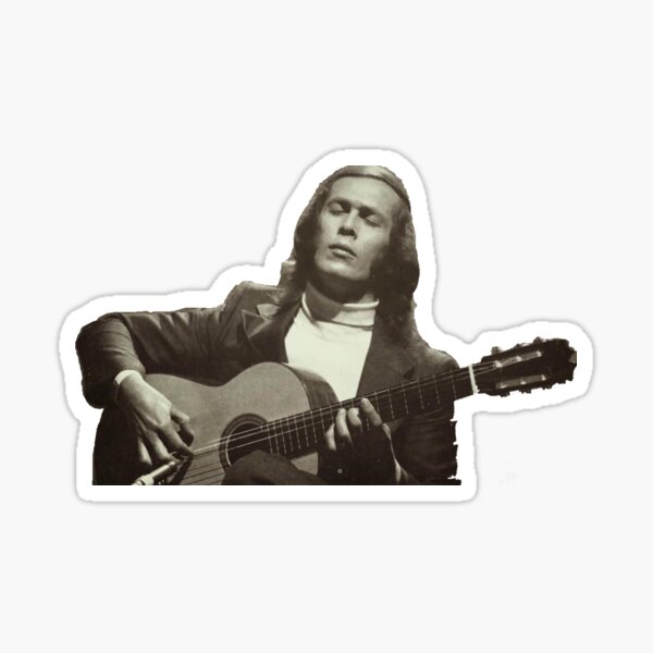 Vista previa del artículo con la obra «Paco de Lucía "Impetu" tocando la guitarra», diseñado y vendido por artgtr.