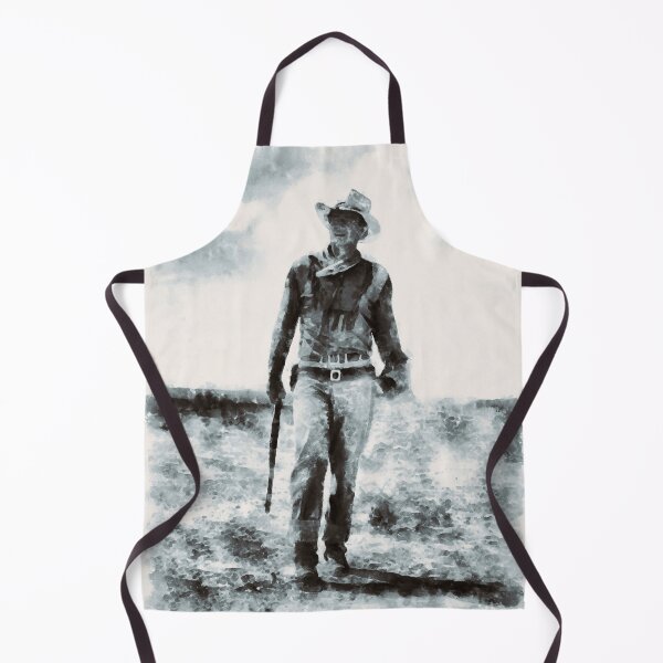 Item preview, John Wayne B&W Watercolor Painting designed and sold by Ryan Rad.