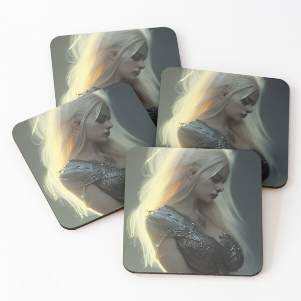 Item preview, Sexy Blonde Dark Valkyrie Warrior Maiden Beautiful Artwork designed and sold by Eliteijr.