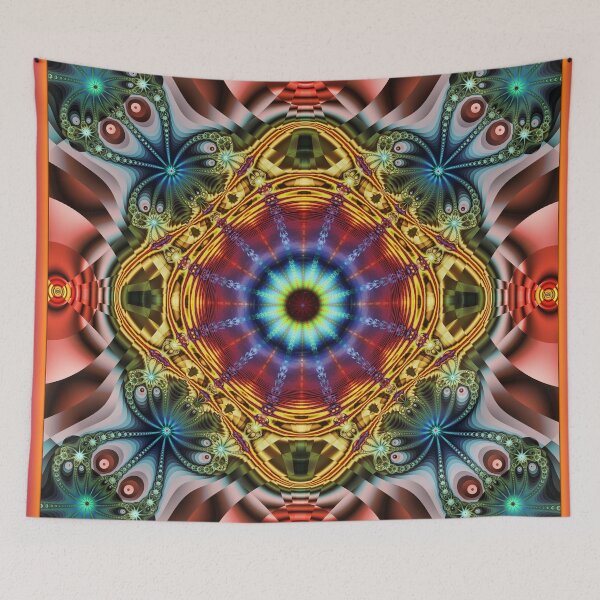 Item preview, Colourful Psychedelic Kaleidoscope designed and sold by pinkal.