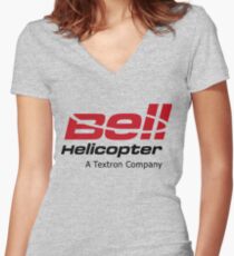 Bell Helicopter Women's Fitted V-Neck T-Shirt