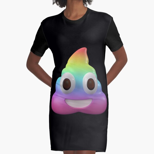 rainbow poop emoji shirt