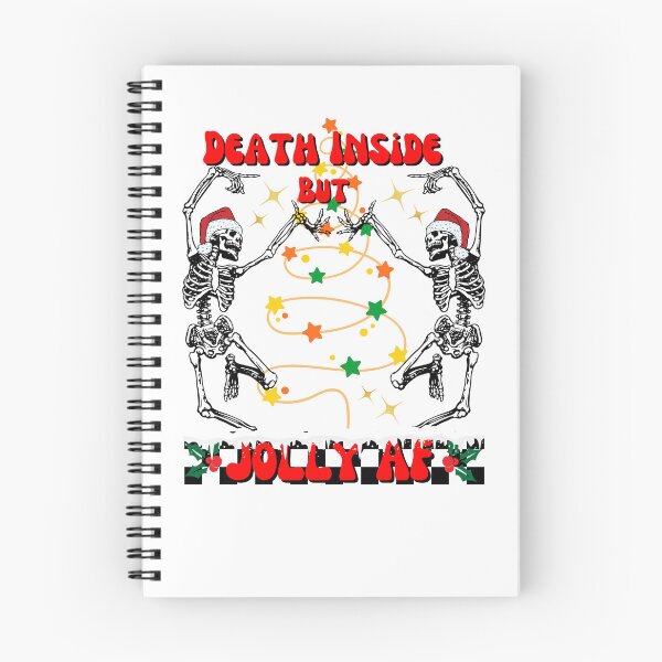Item preview,  Death inside but jolly af Merry Christmas Christmas vintage shirt Christmas gift  designed and sold by ArtfulGiftShop.