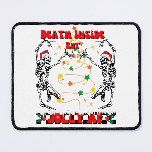 Item preview, Death inside but jolly af Merry Christmas Christmas vintage shirt Christmas gift designed and sold by ArtfulGiftShop.