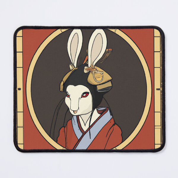 Item preview, Bunny geisha in a red framed circle designed and sold by Inalternativ.