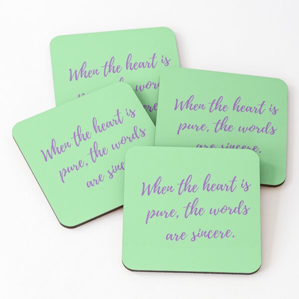 Item preview, When the heart is pure, the words are sincere. designed and sold by Rechtop.