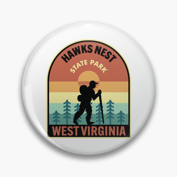 Item preview, Hawks Nest State Park West Virginia Retro Hiking designed and sold by HalpinDesign.