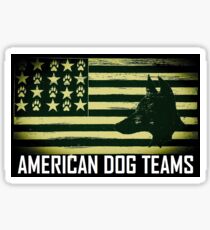 American Dog teams Sticker