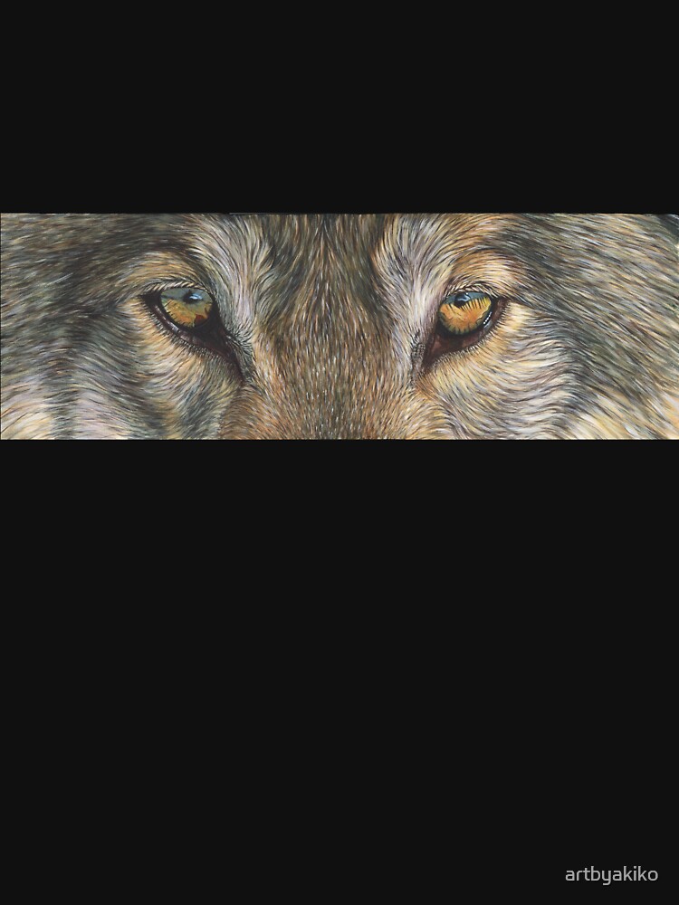 "Wolf Eyes (2) T-shirt" T-shirt by artbyakiko | Redbubble