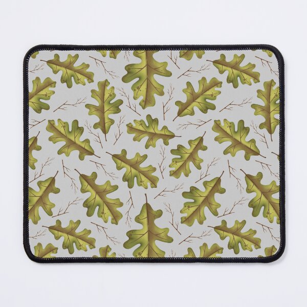 Item preview, Green Autumn Leaves and Branches Pattern (Bone) designed and sold by Geo De la Cruz.