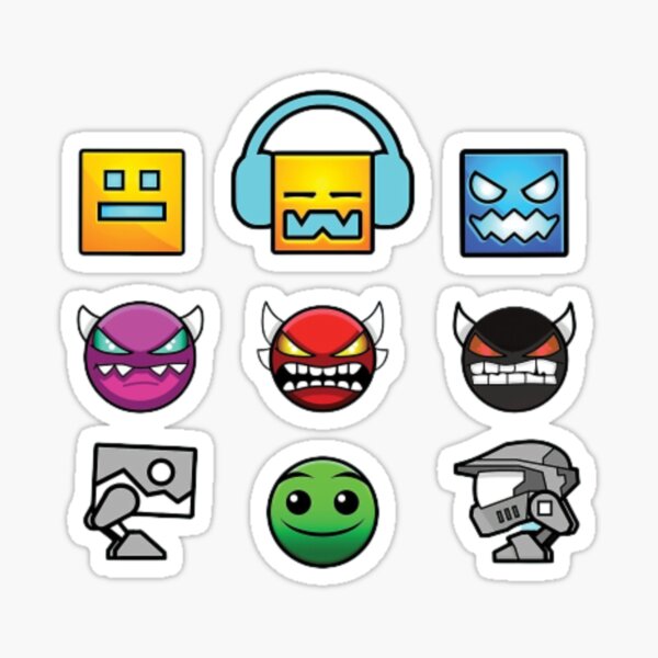 Geometry Dash Sticker - Sticker Mania