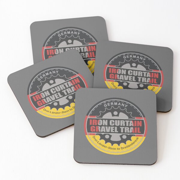 Item preview, Iron Curtain Gravel Trail Germany Flag Color Cycling Design designed and sold by CynthiaGraphics.