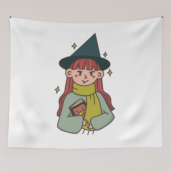Item preview, Cute little halloween witch design designed and sold by moonbean-art.