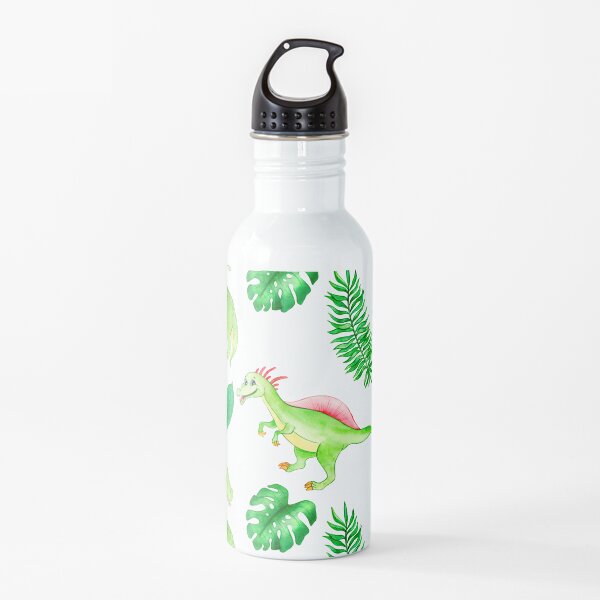 Green Baby Dinosaurs Water Bottle