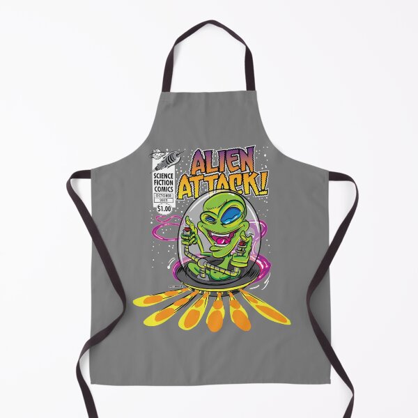 Item preview, Alien Attack Science Fiction Comicbook Cover designed and sold by eShirtLabs.