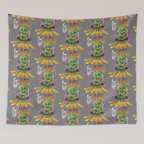 Item preview, Alien Attack Science Fiction Comicbook Cover designed and sold by eShirtLabs.